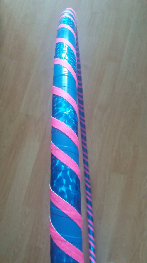 Obruč na hooping modro-růžová 80 cm SLEVA! — foto 3
