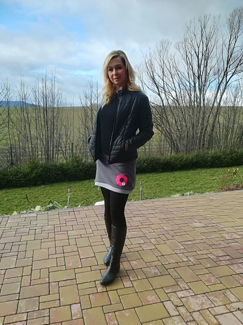 Dámská fleecová sukénka. Vel.38-42 — foto 3