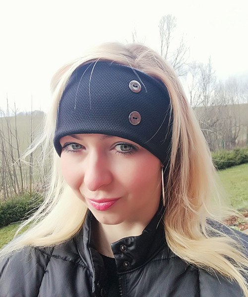 Zimní čelenka obvod 55-57cm — foto 3