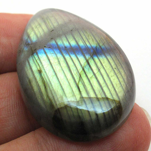 Kabošon labradorit kapka 38mm — foto 2