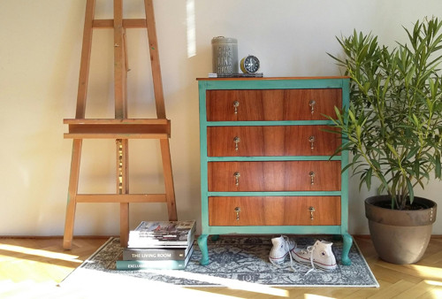 Komoda PASTEL, ořech, patina — foto 6