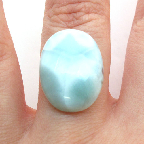 Kabošon larimar ovál 20,3mm — foto 3