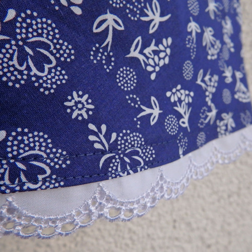 Opravdická kolová, modrotiskový patchwork — foto 3