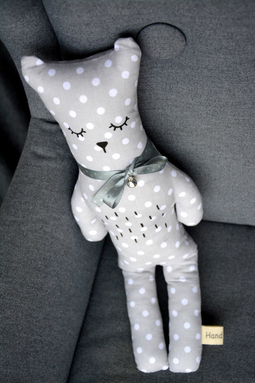 Bubu Bear grey, white dots — foto 3