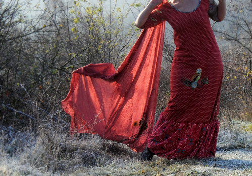 "Red for You" dlouhé šaty — foto 3