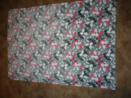 Deka chlupatka lištičky šedé 74x 99cm — foto 3