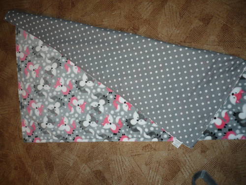 Deka chlupatka lištičky šedé 74x 99cm — foto 5
