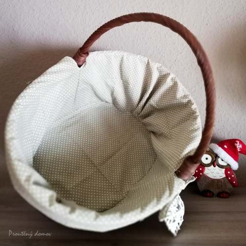 Oválný košík s košilkou — foto 4