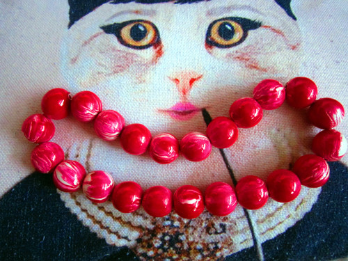 Retro red korále žíhané — foto 3