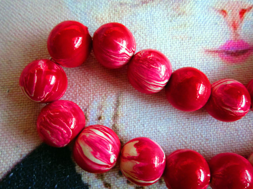 Retro red korále žíhané — foto 5