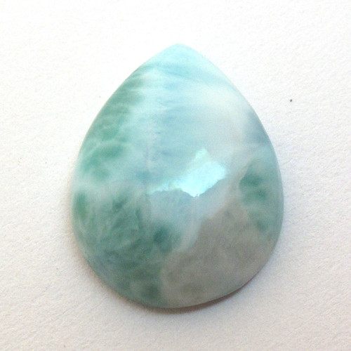 Kabošon larimar kapka 19,5mm — foto 2