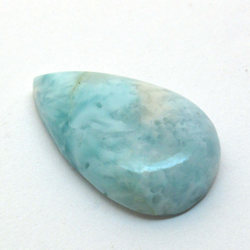 Kabošon larimar kapka 23,1mm — foto 3