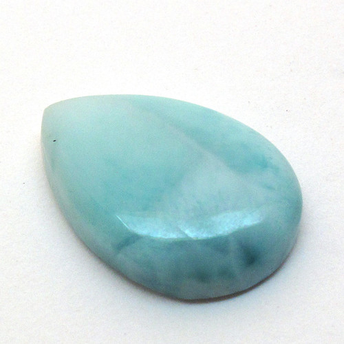 Kabošon larimar kapka 22,1mm — foto 3