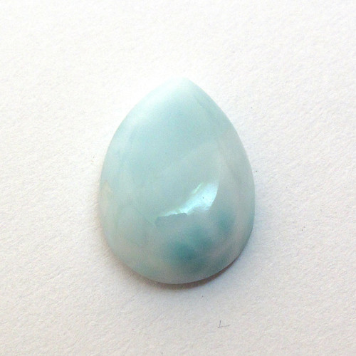 Kabošon larimar kapka 14,2mm — foto 3