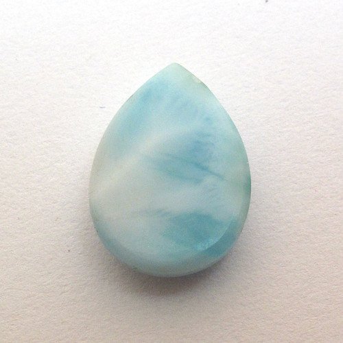 Kabošon larimar kapka 15,2mm — foto 4