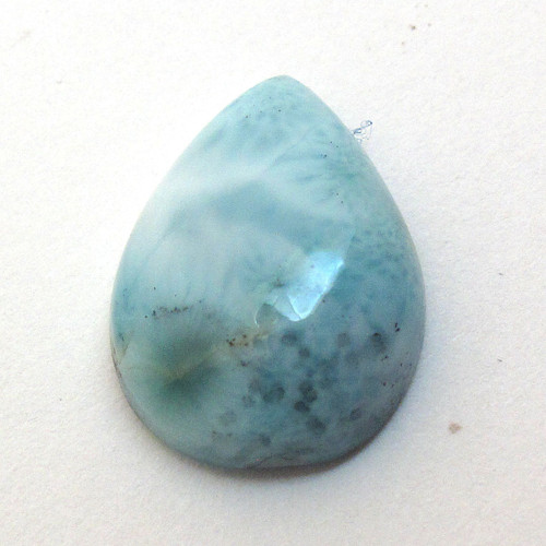 Kabošon larimar kapka 15,9mm — foto 3