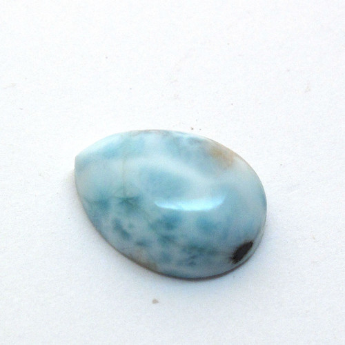 Kabošon larimar kapka 16,3mm — foto 3