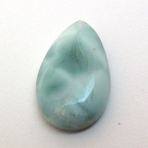 Kabošon larimar kapka 24,3mm — foto 2