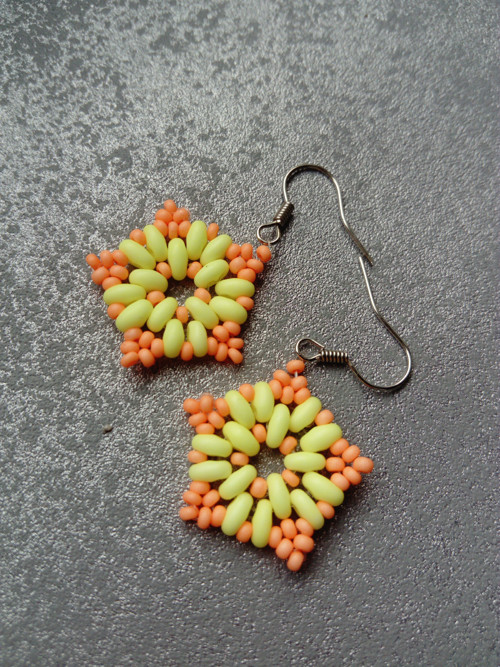 Náušnice UV Star Orange-Yellow — foto 2