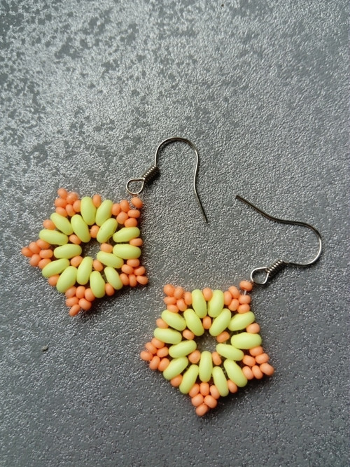 Náušnice UV Star Orange-Yellow — foto 3