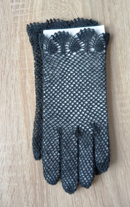 Černé krajkové rukavičky — foto 2