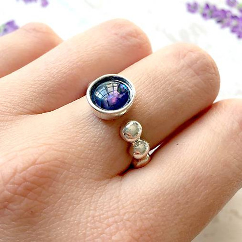 Elegantný prsten s perletí /1368 — foto 4