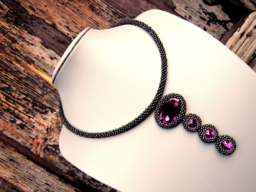 Náhrdelník Amethyst dream Swarovski — foto 2