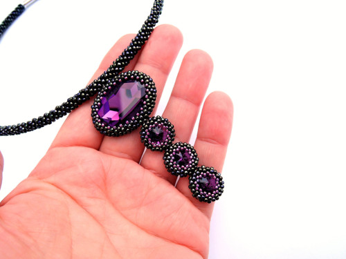 Náhrdelník Amethyst dream Swarovski — foto 5