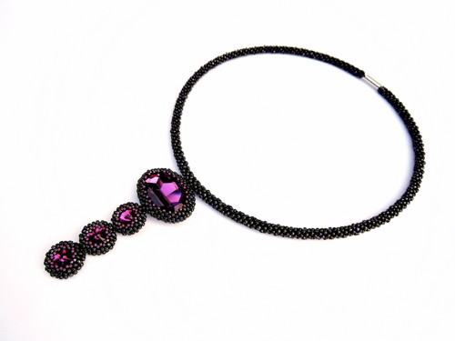 Náhrdelník Amethyst dream Swarovski — foto 6