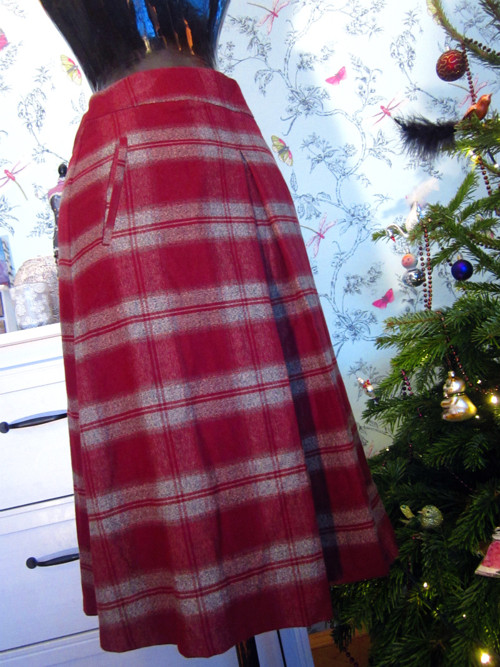 Sukně zimní káro — foto 3