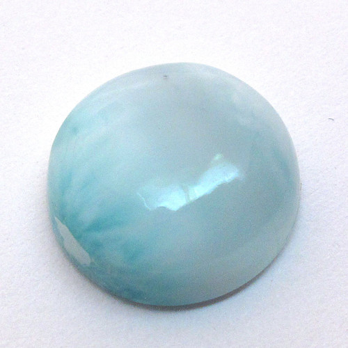 Kabošon larimar kruh 15,2mm — foto 2