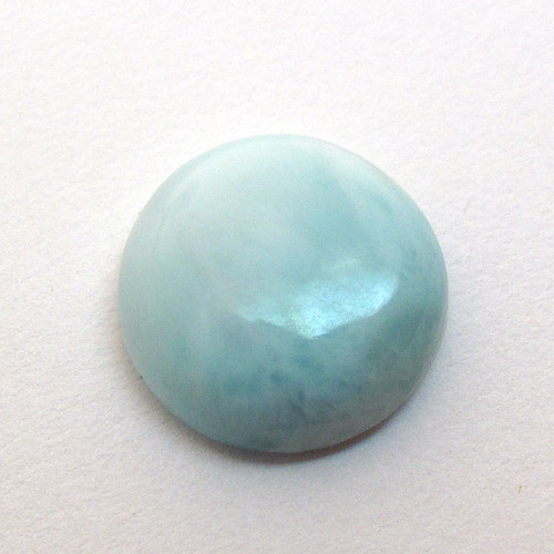 Kabošon larimar kruh 13,1mm REZERVACE — foto 2