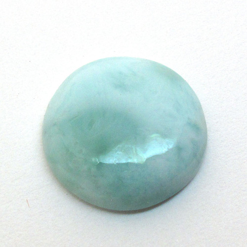 Kabošon larimar kruh 18,2mm REZERVACE — foto 2