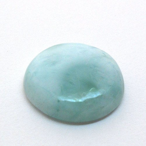 Kabošon larimar kruh 18,2mm REZERVACE — foto 3