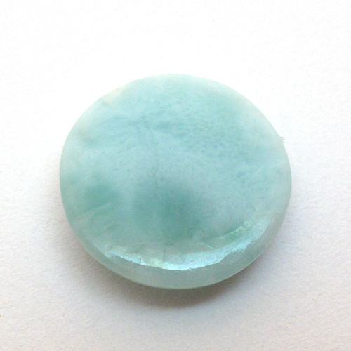 Kabošon larimar kruh 18,2mm REZERVACE — foto 4