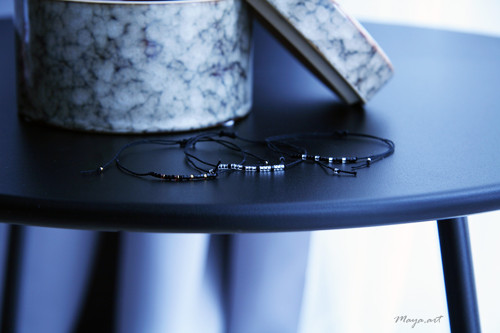 Stříbrnočerný náramek SIMPLE BRACELET — foto 2