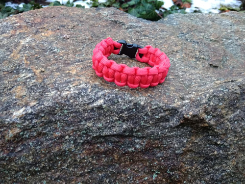 Paracord náramek – červený — foto 2