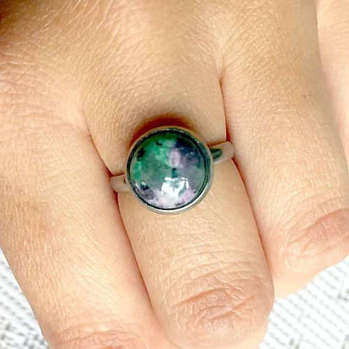 Elegantní prsten s rubínem zoisite / 0146 — foto 2
