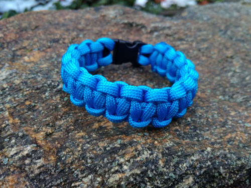 Paracord náramek - modrý — foto 2