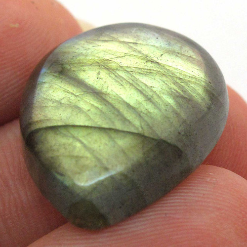 Kabošon labradorit kapka 22mm REZERVACE — foto 2
