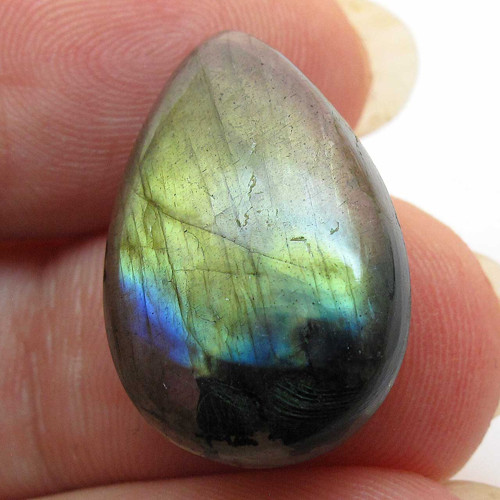 Kabošon labradorit kapka 22mm — foto 3