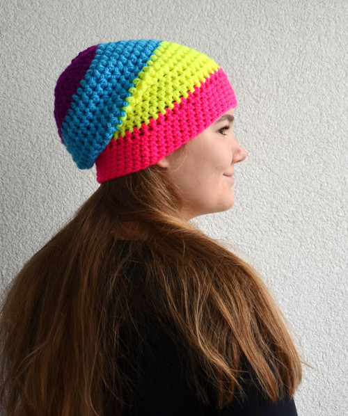Převislá hučka NEON YELLOW PINK — foto 4