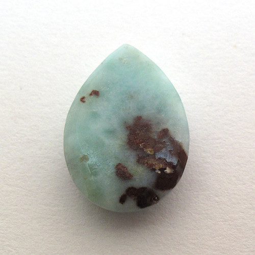 Kabošon larimar kapka 15,1mm — foto 4