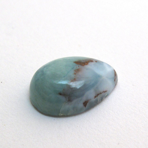 Kabošon larimar kapka 14,2mm — foto 2