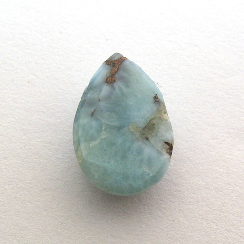 Kabošon larimar kapka 14,2mm — foto 4