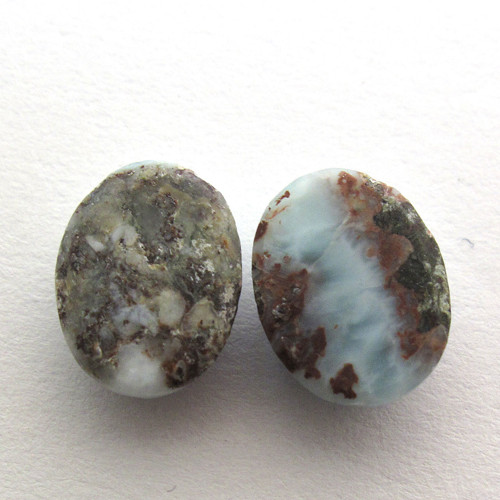 Kabošony larimar ovál 2ks 10,2/10,2mm — foto 4