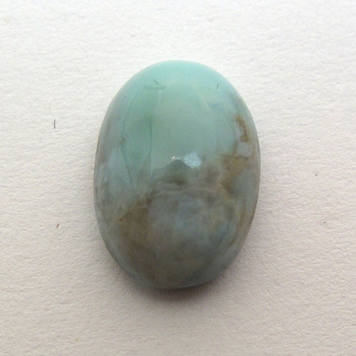 Kabošon larimar ovál 13,6mm REZERVACE — foto 3