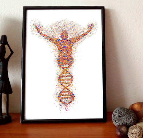 Lidská DNA - Tisk na grafický papír — foto 3