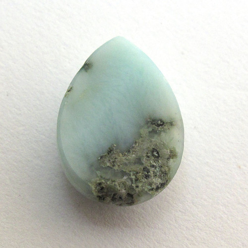 Kabošon larimar kapka 14mm — foto 4