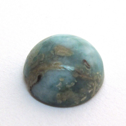 Kabošon larimar kruh 11,3mm — foto 2